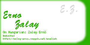 erno zalay business card